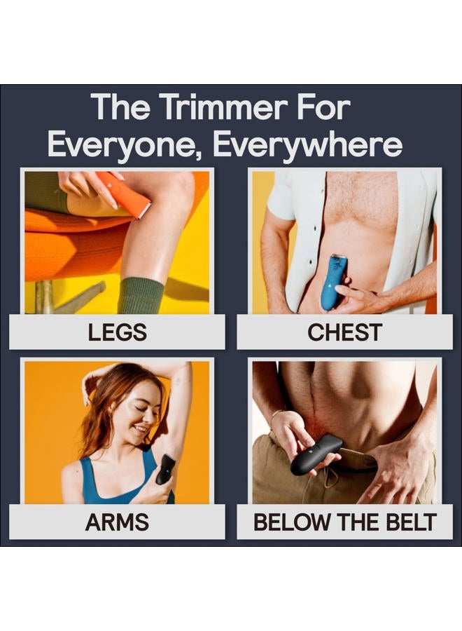 ميريديان مجموعة ازالة شعر الجسم والعانة الكهربائية مع شفرة بديلة واحدة  لاسلكية ومقاومة للماء وقابلة لإعادة الشحن - Image 3