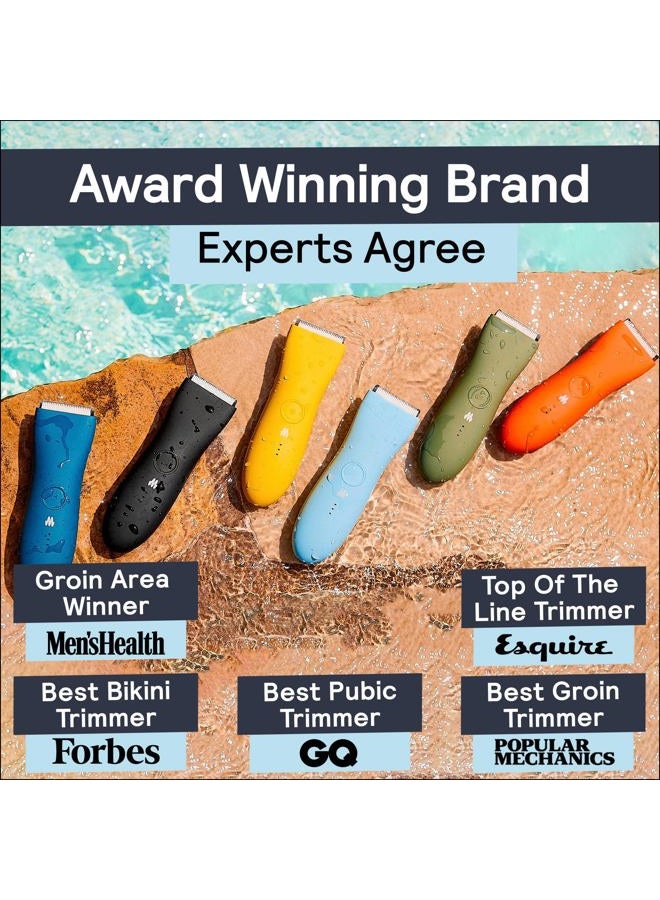 ميريديان مجموعة ازالة شعر الجسم والعانة الكهربائية مع شفرة بديلة واحدة  لاسلكية ومقاومة للماء وقابلة لإعادة الشحن - Image 4