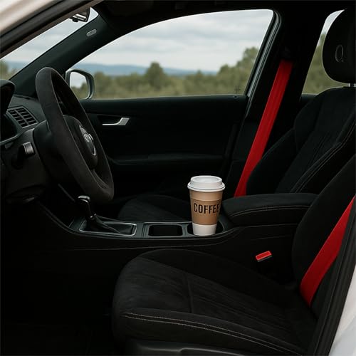TNDCKP Self-Adhesive Suede Decorative Film for Car - Headliner/Dash/Door/Trunk | Stretchable & Scratchproof Ultra-Fiber Leather | DIY Peel & Stick 17"x72" Pro-Grade Curved (Black, 17"x72") - Image 5