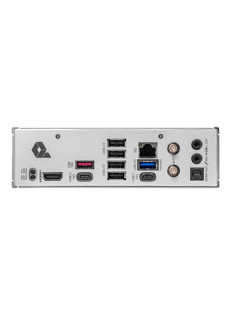 MSI PRO B850-P Wi-Fi ATX Motherboard, AMD B850 Chipset, AM5 Socket for Ryzen 9000/8000/7000 Series CPUs, Supports DDR5 Memory up to 8200 MHz (OC), 4x PCIe 5.0/4.0/3.0 Slots, 3x M.2 PCIe Gen 5.0/4.0/3.0 Slots, 5G LAN, Wi-Fi 7, Bluetooth 5.4, HDMI 2.1 4K/60Hz, USB 10Gbps Type-C, 7.1-Channel Audio, RAID Support, Flash BIOS Button | 911-7E56-002 Black/White  - Image 4