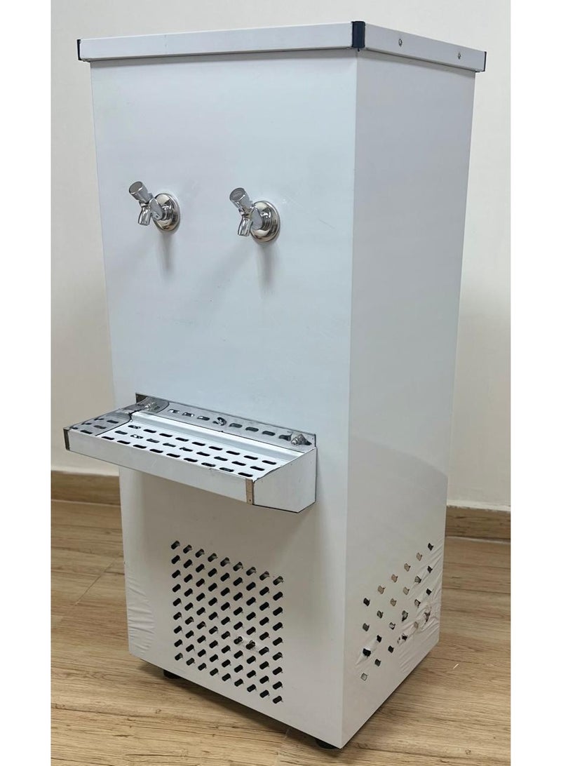 Stainless Steel 2 Tap Water Cooler 25 Gallon