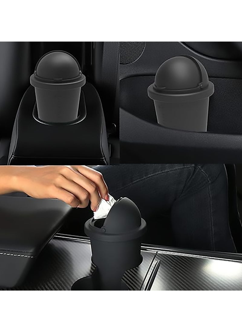 LIMITLESS Car Trash Cup Holder Trash Bin, Garbage Mini Can, Bin Trash Container Fits Auto Home Office Mini Car Accessories Trash Bin Car, For Car  - Image 4