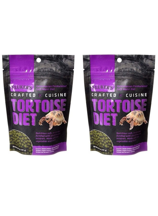 فلكرز عبوة مكونة من قطعتين من Crafted Cuisine من Fluker، 6.75 أونصة لكل منهما، نظام غذائي للسلاحف للسلاحف المتعرشة، والسلاحف ذات القدم الحمراء والصفراء، والسلاحف المرقطة، والسلاحف اليونانية والروسية، وسلاحف هيرمان