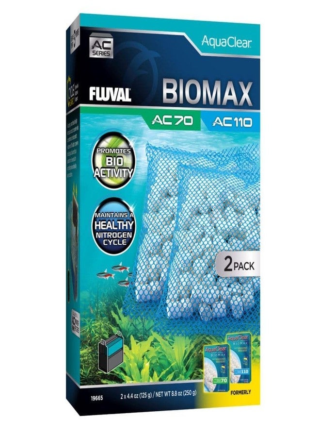 فلوفال فلتر الطاقة Fluval - BIOMAX لـ AC70/AC110، 250 غرام، عبوة من قطعتين - للاستخدام في أحواض المياه العذبة والمالحة - Image 1