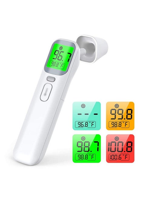 Touchless Baby Thermometer Infrared Forehead And Ear Thermometer Medical Temporal Thermometer For Adults Kids Babies Large Lcd Screen Memory Stroage And Fever Alarm