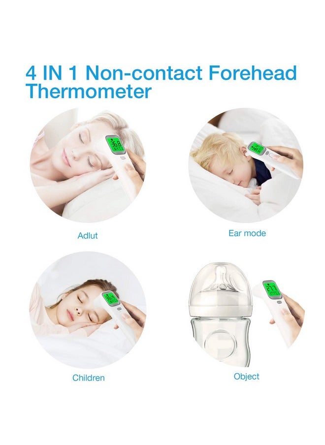 Wellue - Touchless Baby Thermometer Infrared Forehead And Ear Thermometer Medical Temporal Thermometer For Adults Kids Babies Large Lcd Screen Memory Stroage And Fever Alarm - Image 1