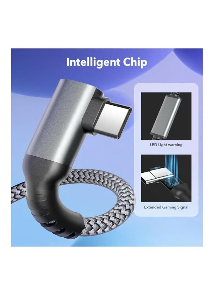 Link Cable 16 FT for Meta Oculus Quest 3, Quest 2/Pro Accessories, 3 in-1 Charging While Playing All Day, with USB C Sufficient Power for VR Headset - Image 2