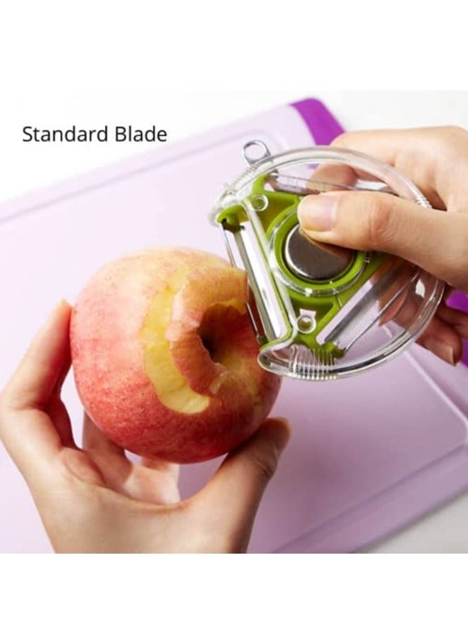 3-In-1 Rotary Peeler Fruit And Vegetable Grater Peeler High Carbon Stainless Steel - Image 4