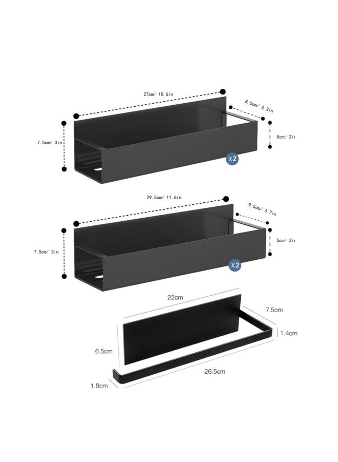 Magnetic Refrigerator Shelf, No-Drill Spice Rack, Refrigerator Side Mount Shelf, Kitchen Organizer Rack, Storage