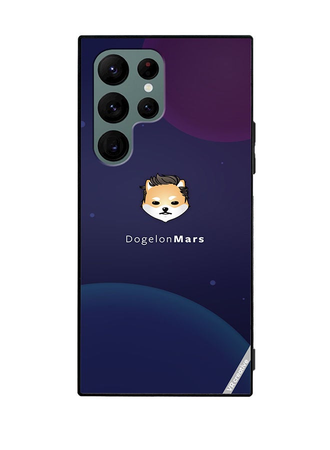 VR CREATIVE Protective Case Cover For Samsung Galaxy S22 Ultra 5G Dogeleon Mars Design Multicolour - Image 1