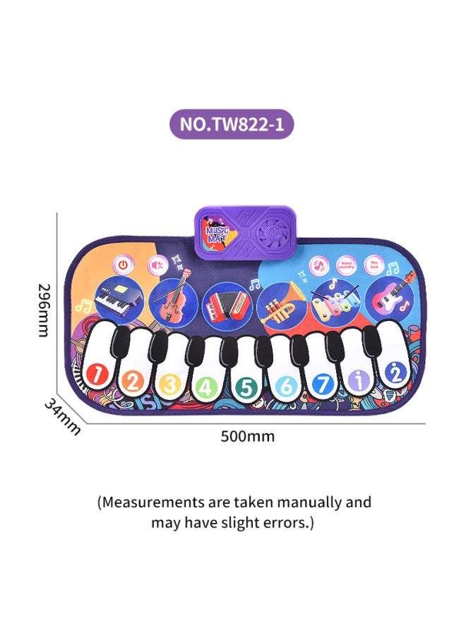 Music Luminous Bluetooth Dancing Blanket Children's Sports Sensor Trainer Long Height Fitness Jumping Game Blanket-Color:Tw824-1 Bluetooth Luminous Double Blanket-24pcs Box  - Image 5