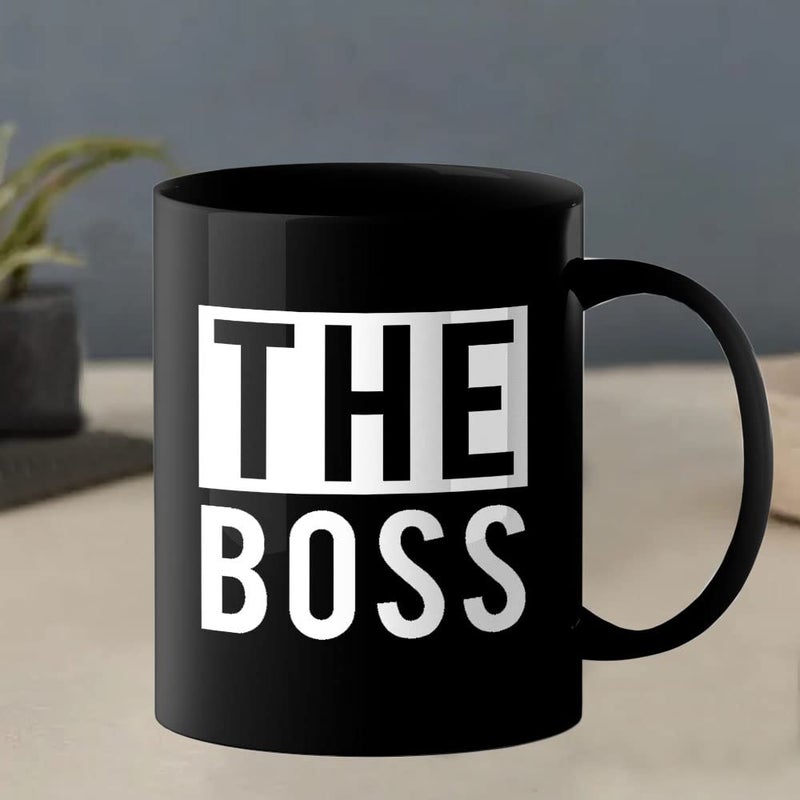 YaaNaa Printed Valentine Day Coffee Mug The Boss Valentine Gift for Womens Girls Couples Loved Ones Mens Boys Friend R4047BP - Image 4