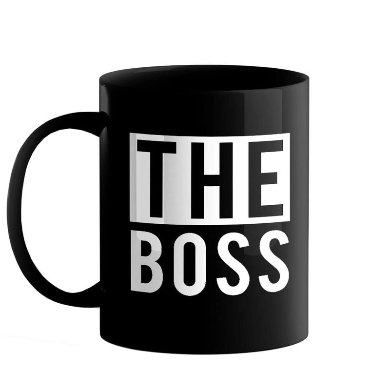YaaNaa Printed Valentine Day Coffee Mug The Boss Valentine Gift for Womens Girls Couples Loved Ones Mens Boys Friend R4047BP - Image 1