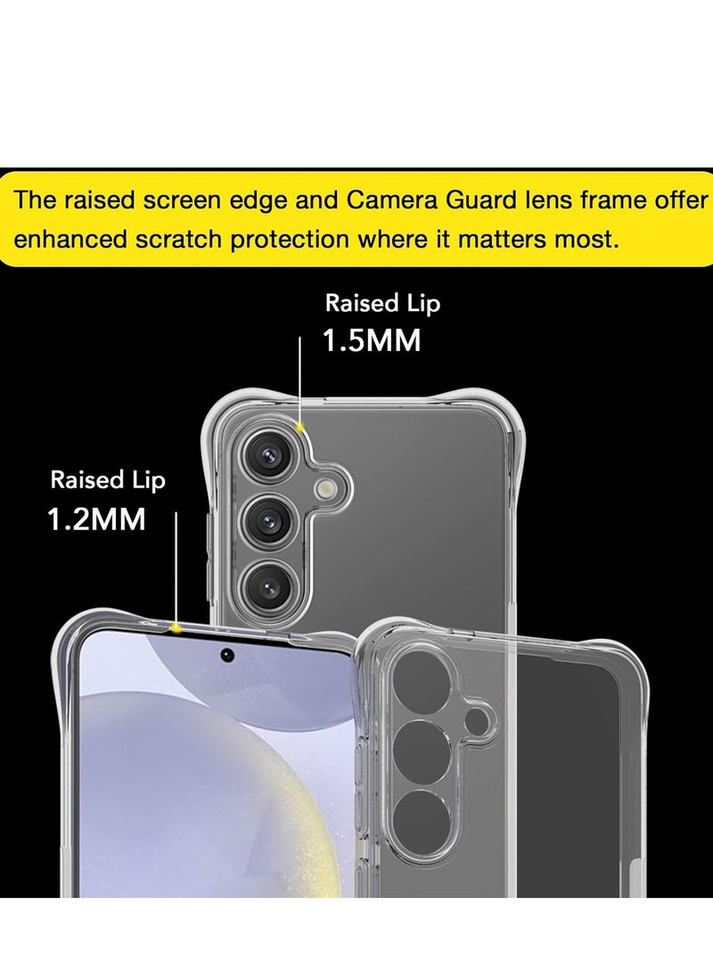 Case for Samsung Galaxy S25 Plus / S25+, Anti-Yellowing, with 4 Corners Shock-Absorption Flexible Clear TPU Rubber Protective Cell Phone Cover - Image 3