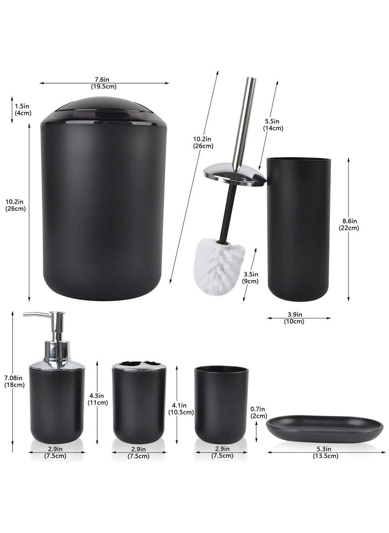 Bathroom Accessories Set 6 Piece Housewarming Gifts Set Premium Bathroom Accessory Set Includes Toothbrush Holder Soap Dispenser Tumbler Soap Dish Toilet Brush Holder Trash Can - pzsku/ZE3DDDF0C665AE790AD42Z/45/_/1670305638/5ff315a4-f49b-42f7-a328-410c15bea50f