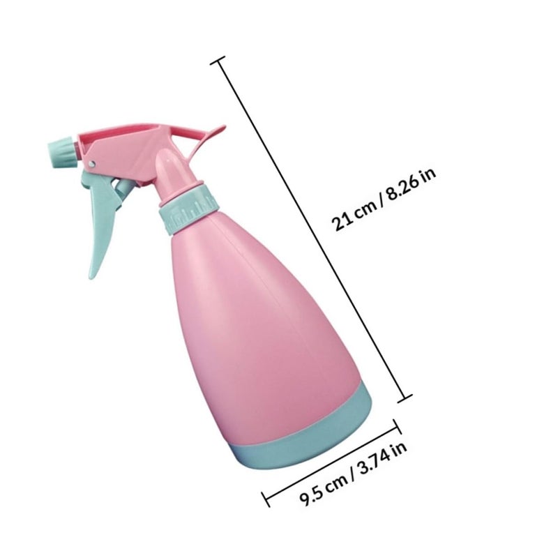 2pcs 500ml Press Type Gardening Sprayers Handheld Plant Mister for Indoor Outdoor Plants Blue and Pink - Image 3