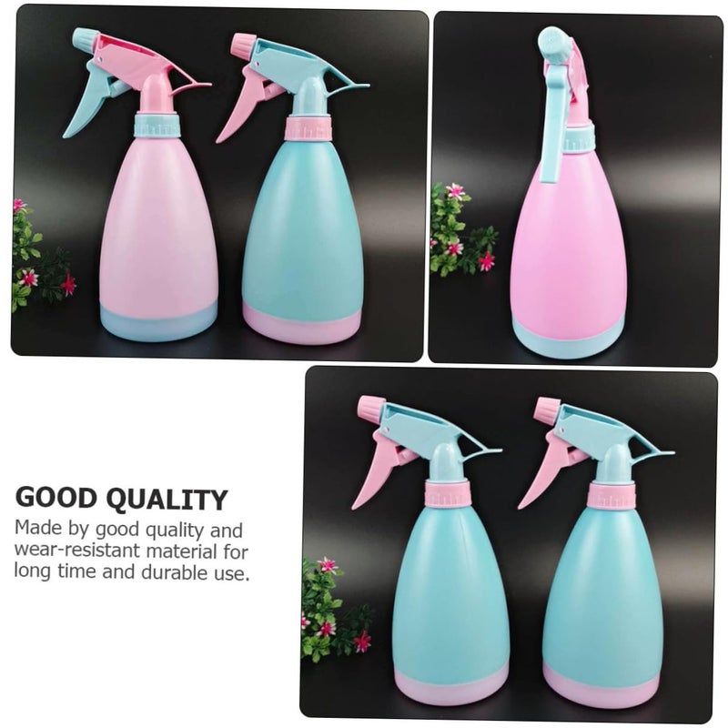 2pcs 500ml Press Type Gardening Sprayers Handheld Plant Mister for Indoor Outdoor Plants Blue and Pink - Image 4