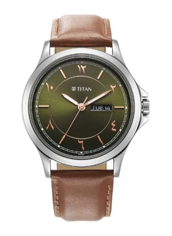 TITAN Titan Marhaba Leather Watch for Men  - Image 1