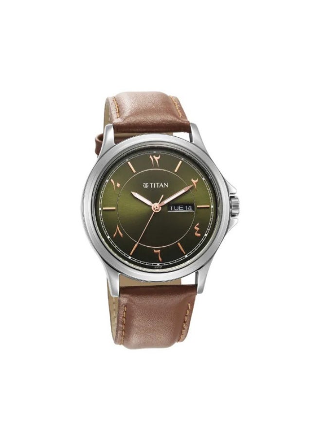 TITAN Titan Marhaba Leather Watch for Men  - Image 2