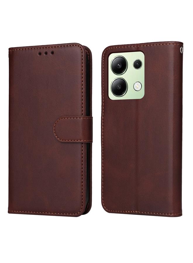 The Bros Case For Xiaomi Redmi Note13 4G Classic Calf Texture Flip Leather Phone Case