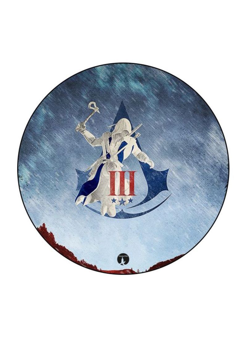 Assassin's Creed Printed Mouse Pad White/Blue/Red