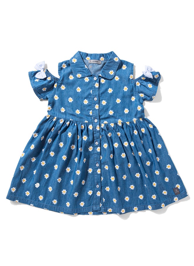 OWNKIDS - Girls Printed Dress - Image 1