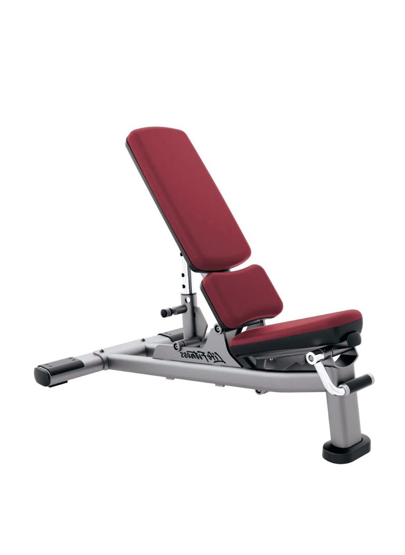 Life Fitness - Fitness Signature Multi-Adjustable Bench | Platinum - Cranberry - Image 1
