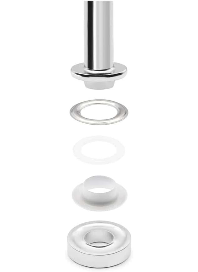 Dritz Dritz 7409T Fashion Grommet Kit with Tools White 12Inch 8Sets  - Image 3