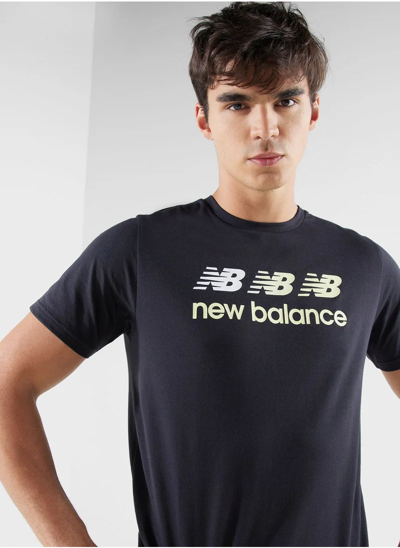 New Balance Heathertech Graphic T-Shirt