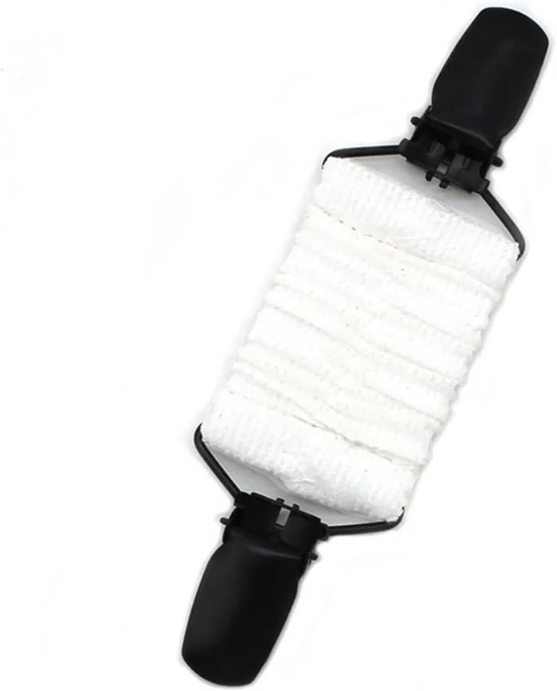 Cinch Clip Cinch Clip 15Pcs Knitted Elastic Belt Dress Clips Shirt Shawl Non-Slip for Variety of Shirts(White) - Image 1