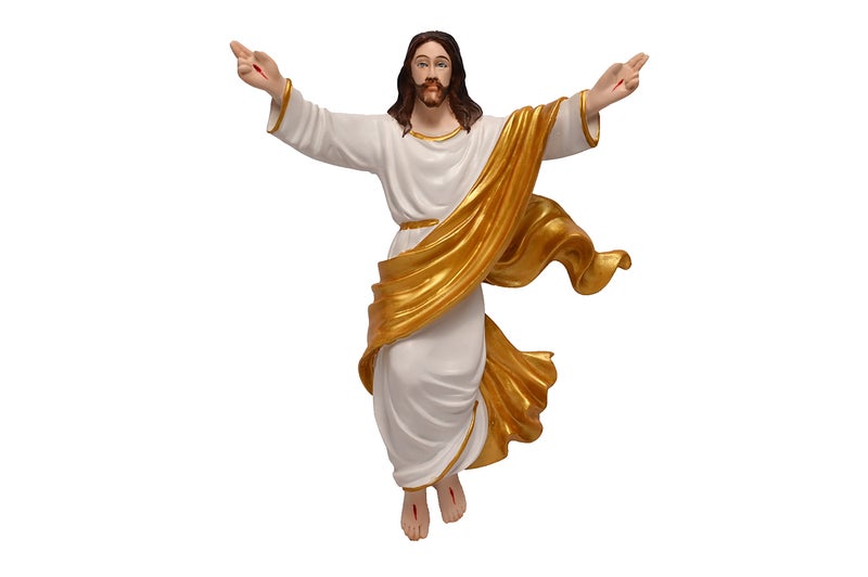 KariGhar® Risen Jesus Christ A0042 Idol & showpiece for Gifting & Decoration Purpose (Gold & White) (3 x 10 x12 Inches), Idol - Image 2