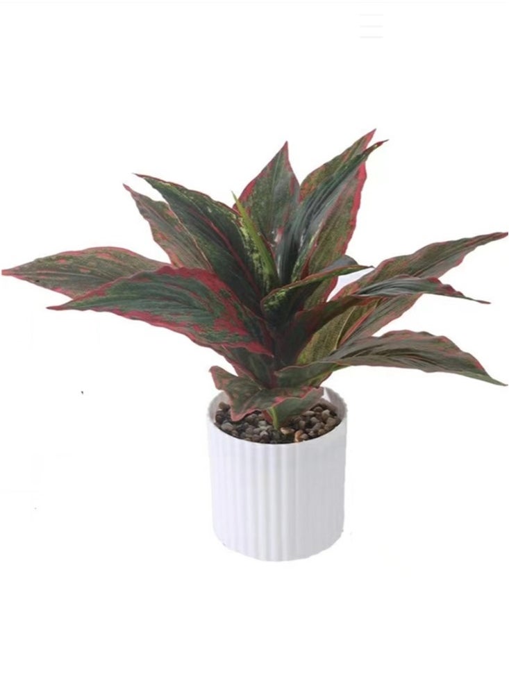 Kutis 1-Piece Artificial Plant with Pot for Home Garden Décor Multicolor 32x28 cm  - Image 2