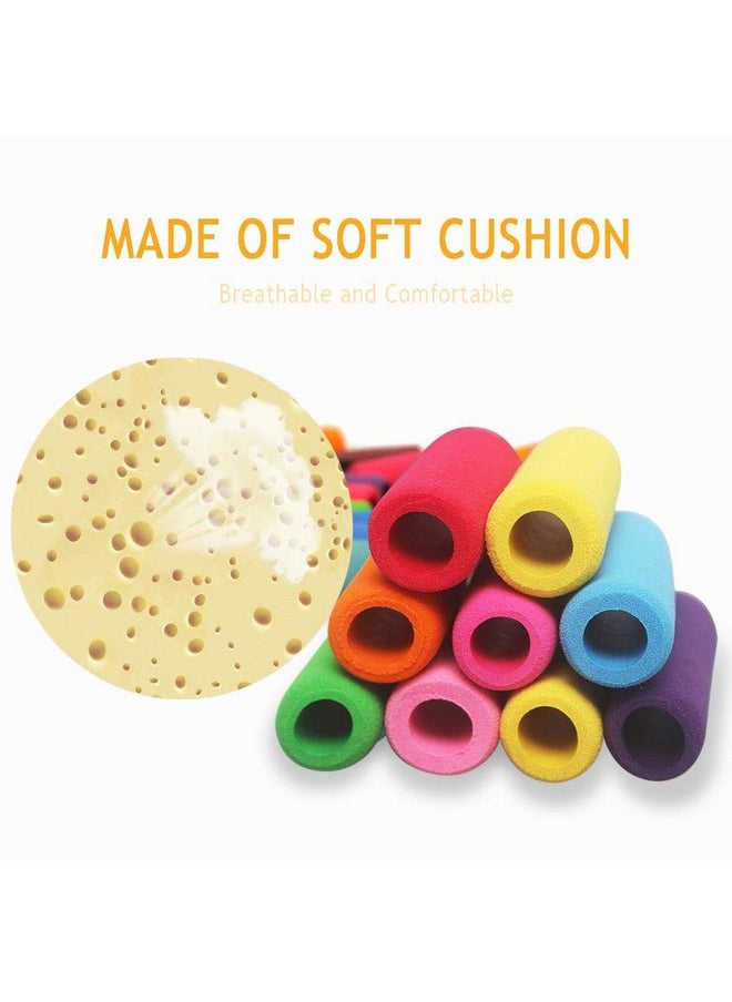 Heqishun - Soft Cushion Pencil Grips 40 Pcs Writing Drawing Aid Pen Holder For Kids, Students, Adults Random Assorted Color - Image 1