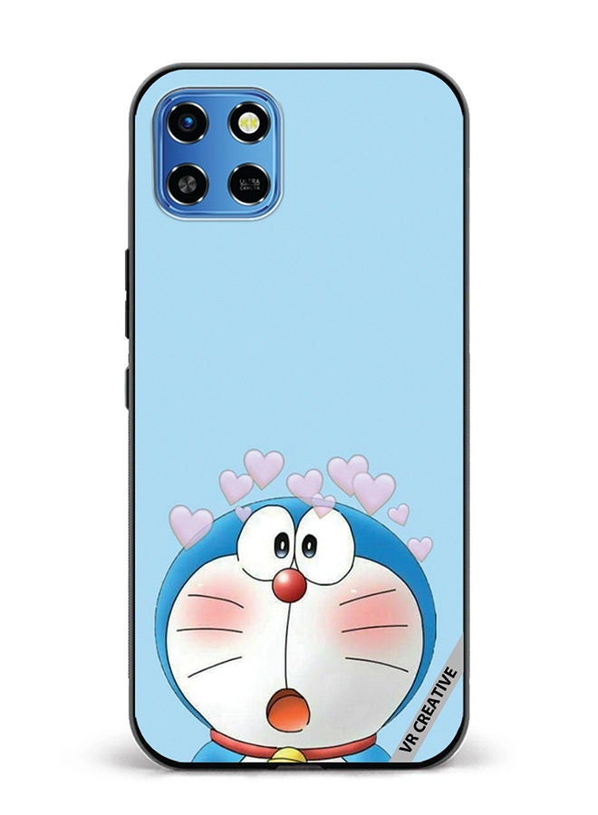 VR CREATIVE Protective Case Cover For Infinix Smart 6 HD Doremon Design Multicolour - Image 1