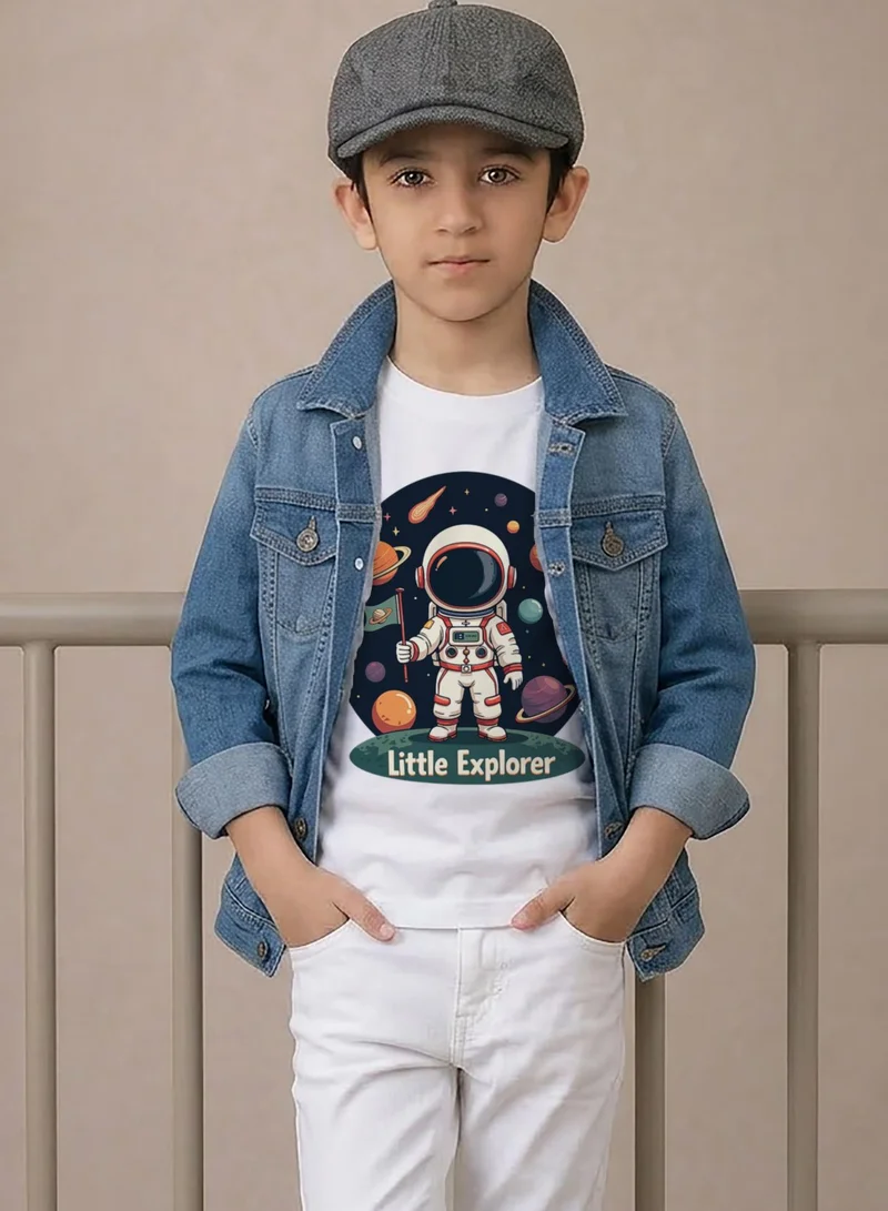 Funkaar Funkaar Little Explorer Astronaut Print T-shirt
