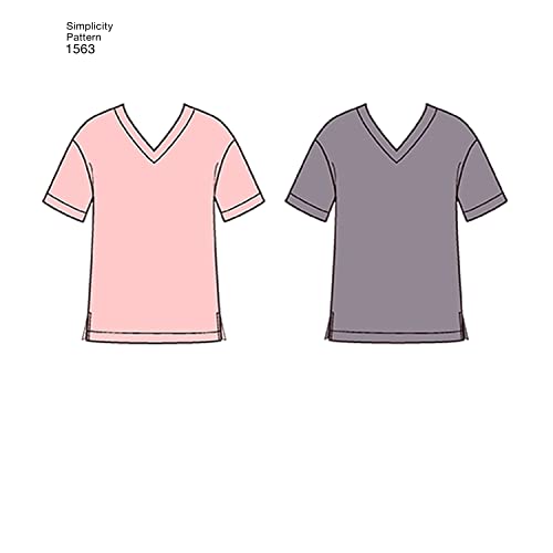 Simplicity مجموعة نمط خياطة بيجامة سهلة الخياطة للمراهقين والرجال والنساء US1563A من سيمبليسيتي، كود 1563، الأحجام XS-XL - Image 3