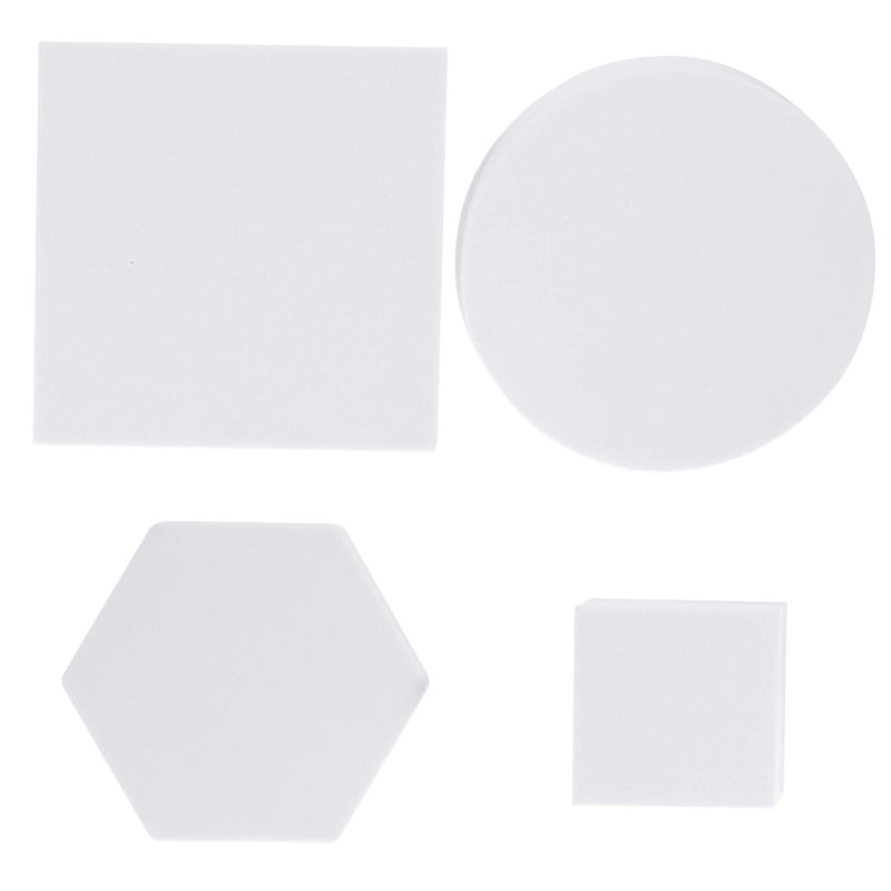 White Photo Cube Props Set Of 4 Lightweight Durable Easy Clean Decorative Photography Accessories For Indoor Outdoor Use - Image 2