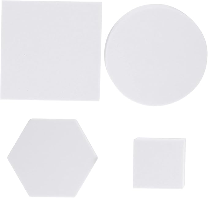 White Photo Cube Props Set Of 4 Lightweight Durable Easy Clean Decorative Photography Accessories For Indoor Outdoor Use - Image 1