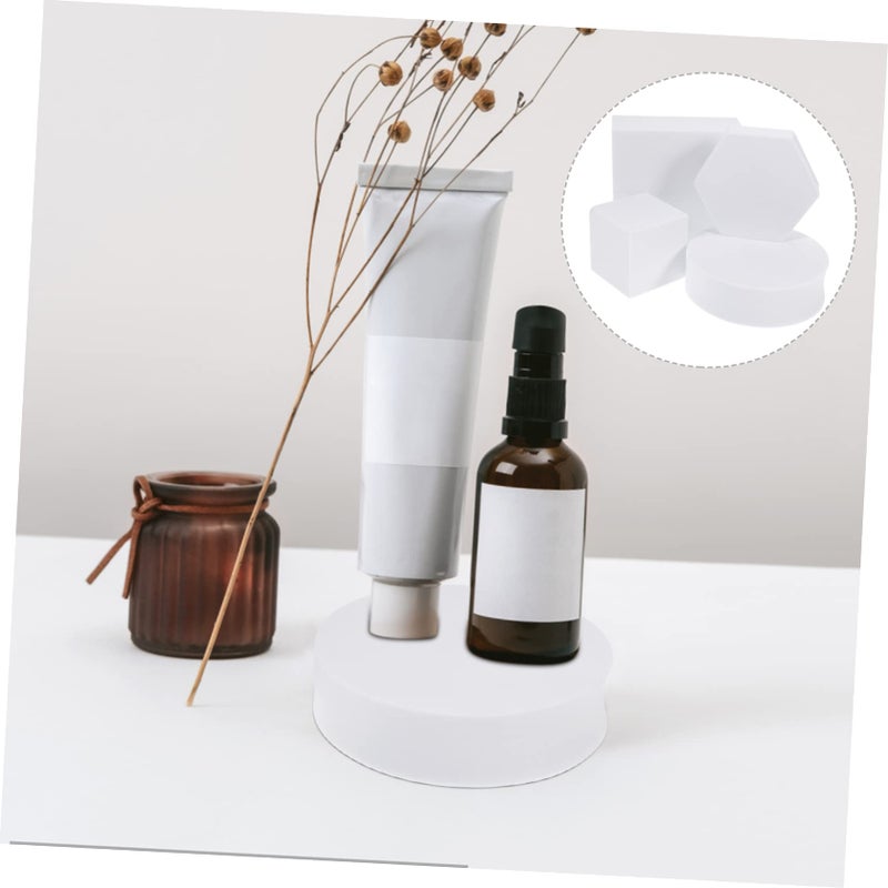 White Photo Cube Props Set Of 4 Lightweight Durable Easy Clean Decorative Photography Accessories For Indoor Outdoor Use - Image 5