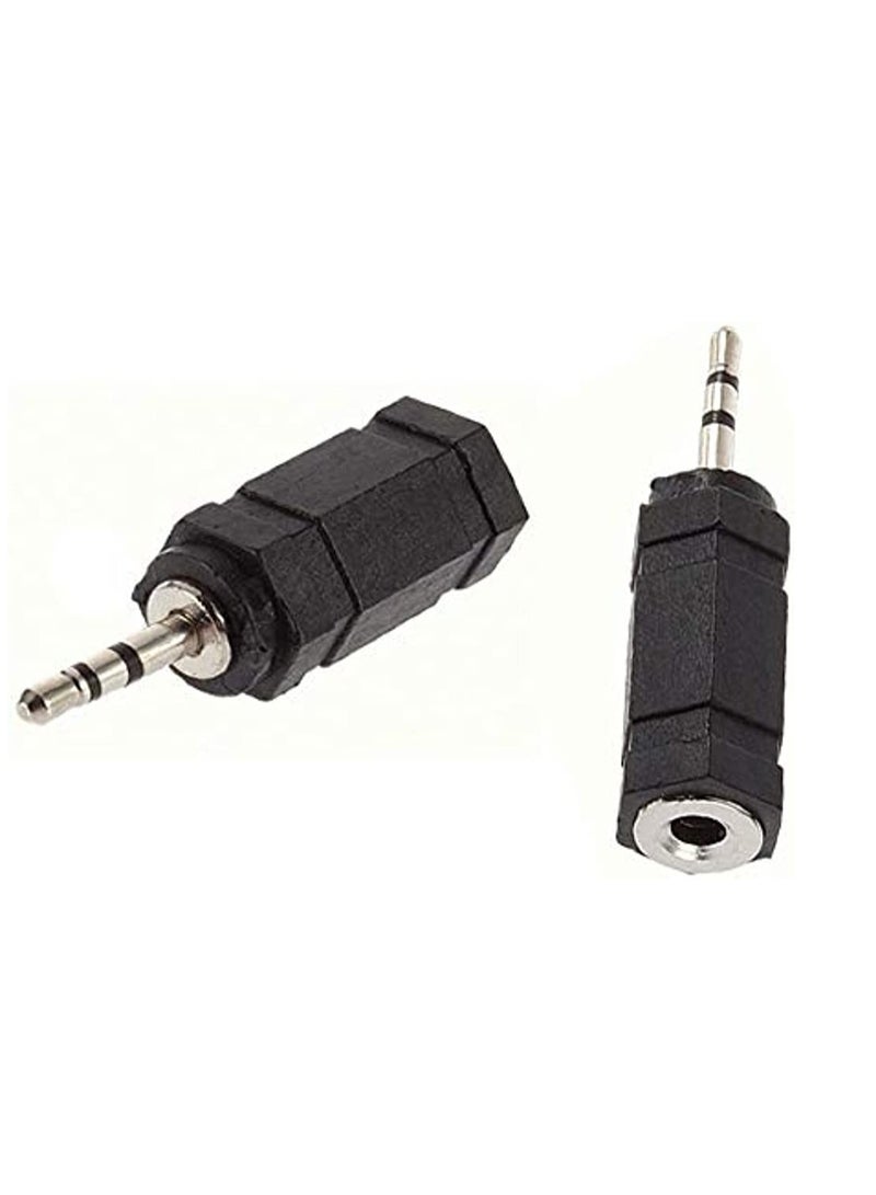 Jopto 3PCS Mono 2.5mm Male Stereo Jack Plug to 3.5mm Audio Female Socket Stereo Adapter Nickel Plated Headphone Plug Audio Converter for Mobile Phones MP3 and Other Devices with 2.5mm Interface