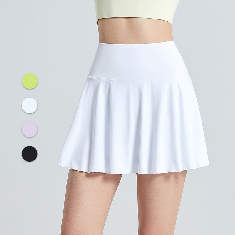 Summer Thin Loose Sports Shorts Women'S Quick-Drying Fake Two-Piece Skirt Anti-Exposure Tennis Running Fitness Yoga Wear - Image 5
