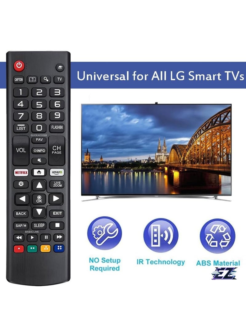 ELTRAZONE Universal Replacement Remote Control Fit for LG Smart TV All Models LCD LED 3D HDTV AKB75095307 AKB74915305 AKB75375604 with battery - Image 2