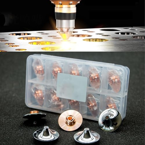 YumiDaya Laser Cutting Nozzle 5 Pcs,for Fiber Laser Cutting Head Dia.28mm High Speed Fiber, Laser Nozzle Double Layer D28 H15 M11 Caliber (D1.2E*5PCS) - Image 3