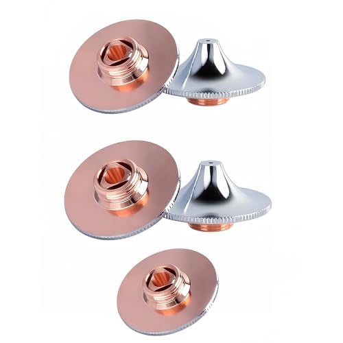 YumiDaya Laser Cutting Nozzle 5 Pcs,for Fiber Laser Cutting Head Dia.28mm High Speed Fiber, Laser Nozzle Double Layer D28 H15 M11 Caliber (D1.2E*5PCS) - Image 1