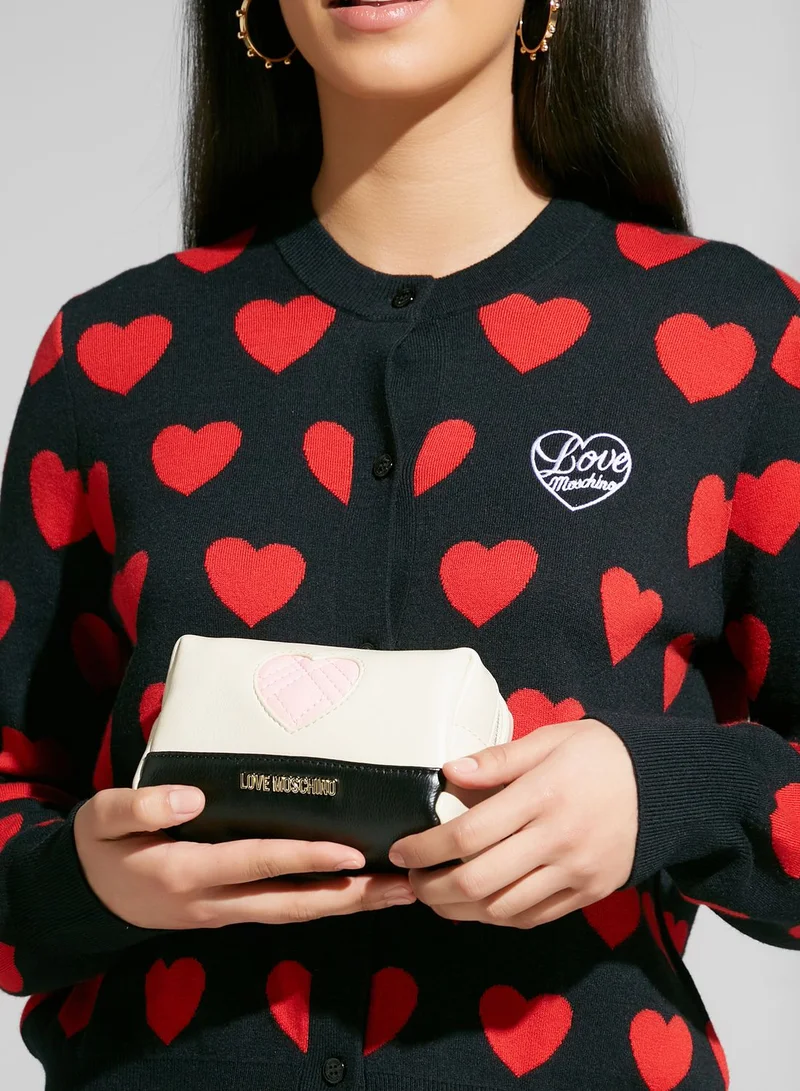 Love Moschino Zip Closure Purse