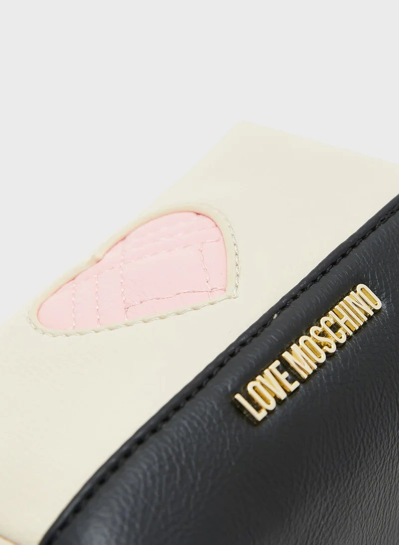 Love Moschino Zip Closure Purse