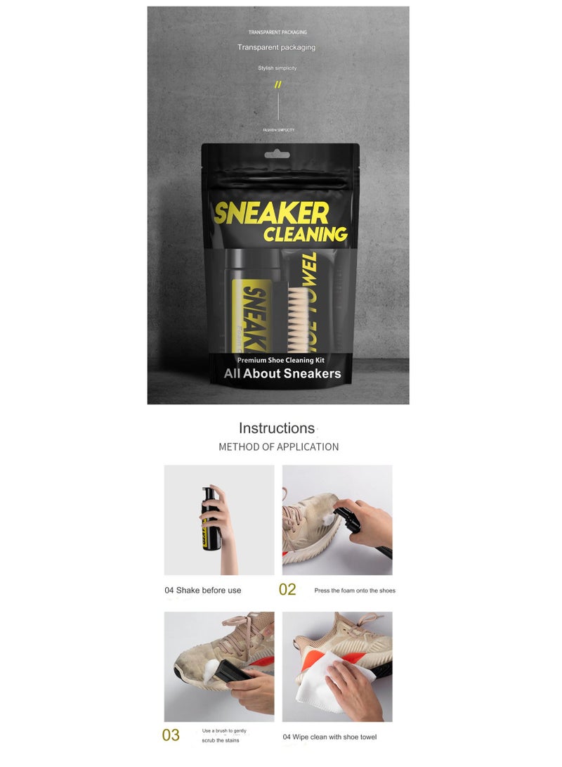 SNEAKER KING Foam shoe cleaner with deodorant to clean white shoes and remove bad odor - Image 3