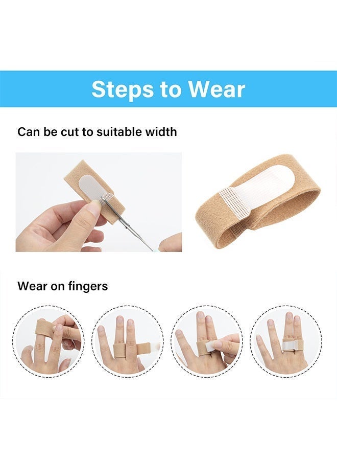 10Pcs Finger Splints, Medically Approved Finger Tape Finger Buddy Wraps for Mallet Fingers Curled Finger Broken Finger,Finger Brace Straps for Osteoarthritis Finger Joint - Image 4