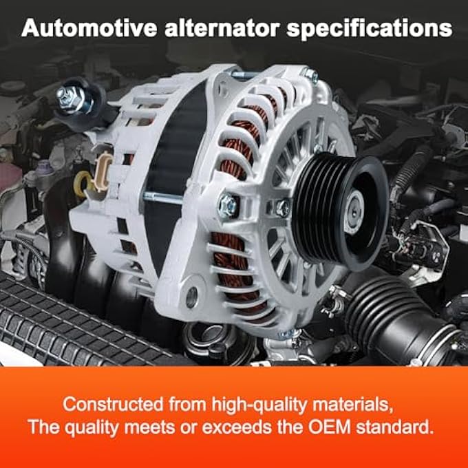 KALANBAY A3TX0091 Alternator For Ford Explorer 11-12, Edge 11-13, Flex 09-10, Taurus 10-12, Taurus X 08-09 & Lincoln MKX 11-13, MKS 09-12, MKT 10-12, 3.5L 3.7L, 12V 175A CW 6-Groove Pulley - Image 5