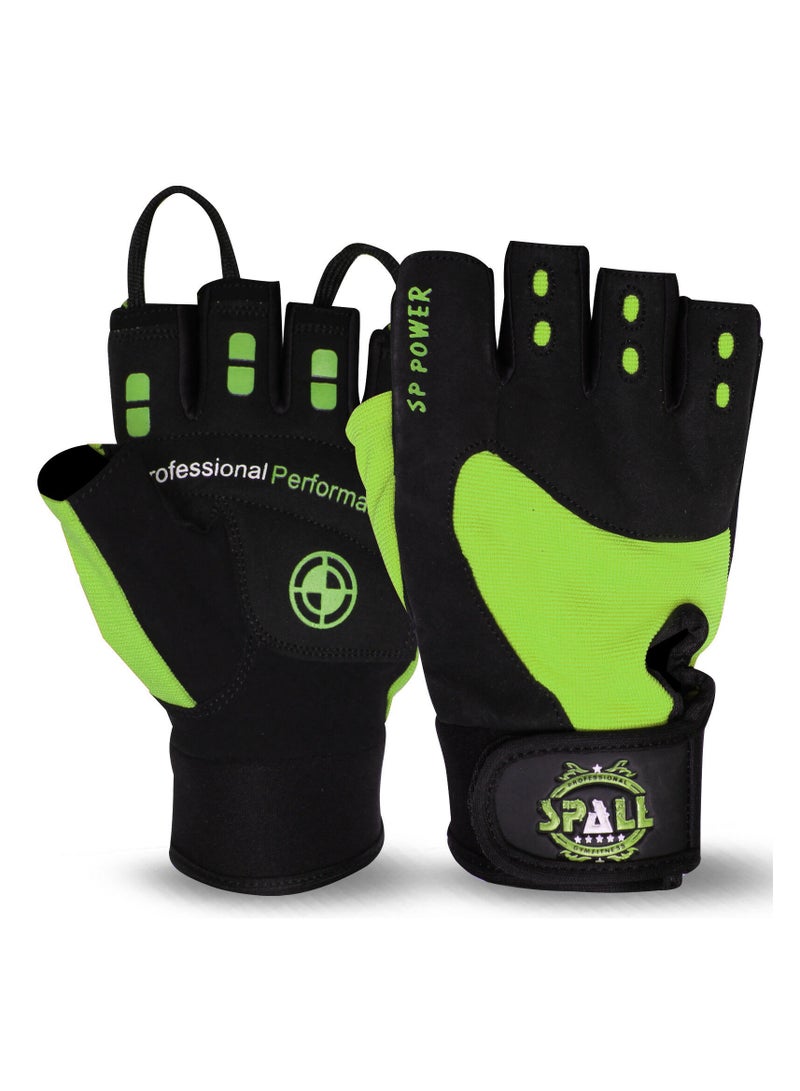 سبال قفازات رفع الأثقال في صالة الألعاب الرياضية من أجل تمارين رفع الطاقة واللياقة البدنية ورفع الأثقال والتعامل مع الدمبل وتمارين البناء الرياضية وتدريبات السحب مثالية للرجال والنساء - Image 1